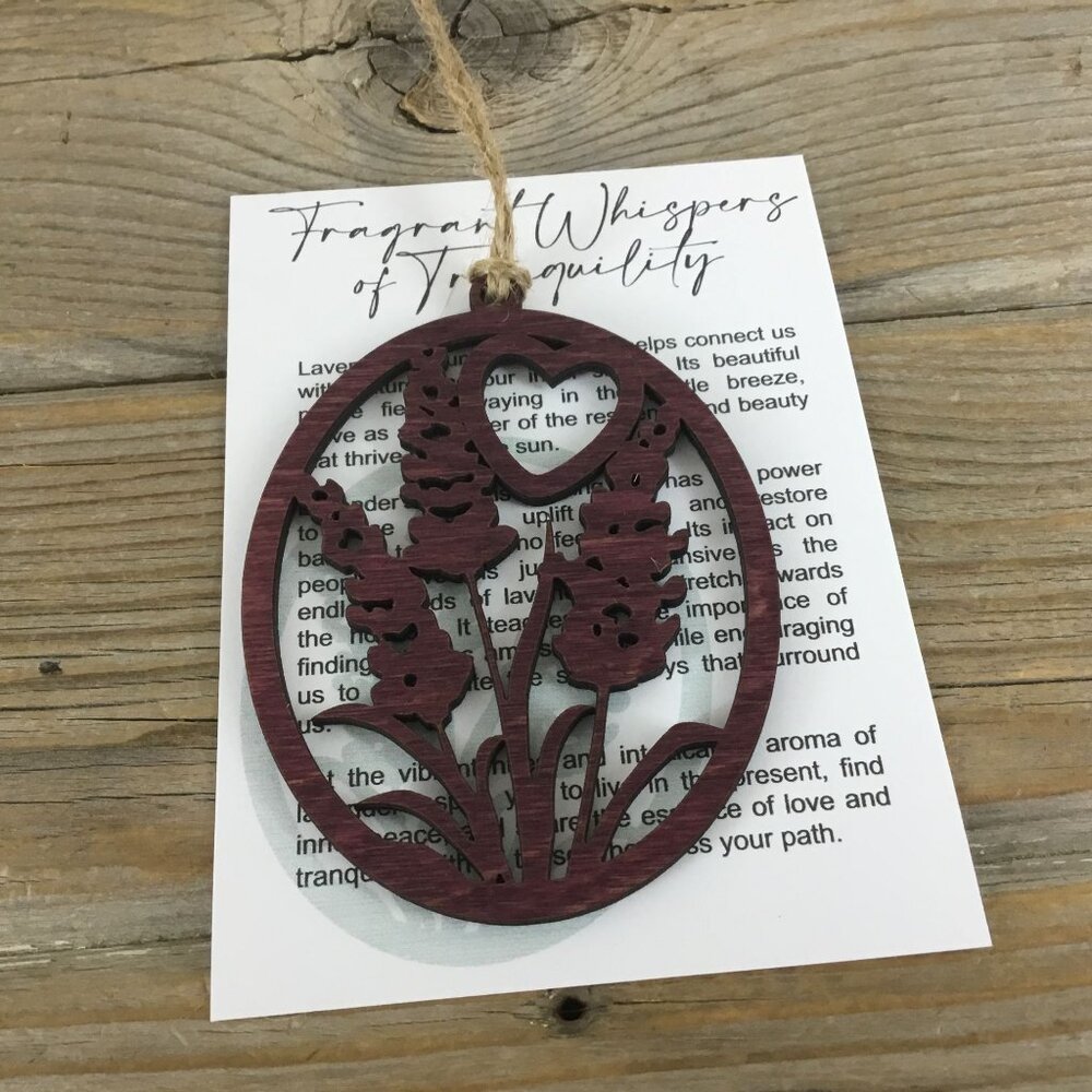 Lavender Fragrant Whispers of Tranquility Story Card Ornament